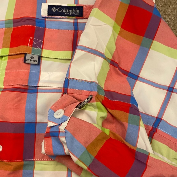 Columbia PFG Super Bahama Large UPF30 Mens Shirt - Picture 4 of 11